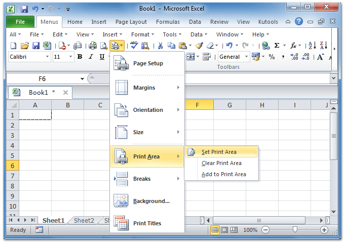 Membuat Print Area di Excel