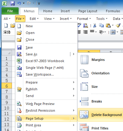 Figure 3: Background Removal in Excel 2010