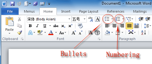microsoft word mac 2016 shortcut for bullets