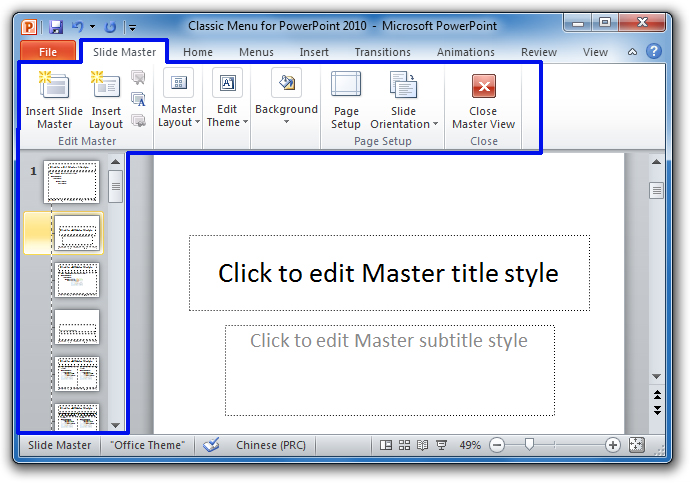 slide master view powerpoint